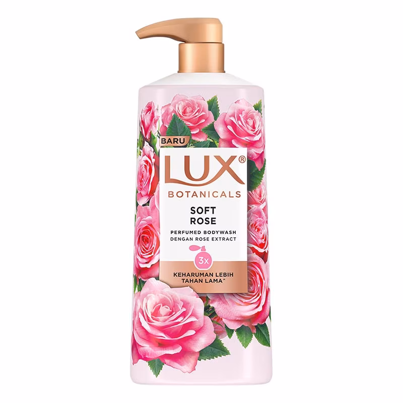 Lux Botanicals Sabun Mandi Cair Soft Rose 580ml