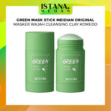 MASK GREEN STICK ORIGINAL / MASKER WAJAH CLEANSING CLAY KOMEDO 40 GR